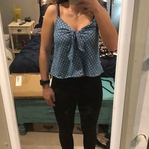 Polka dot tank top